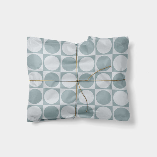 Circle Checker Gift Wrap III