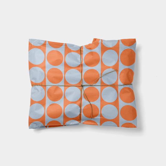 Circle Checker Gift Wrap IV