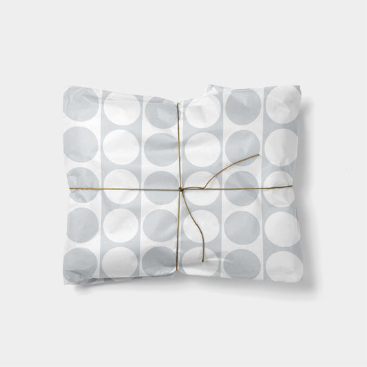 Circle Checker Gift Wrap VII