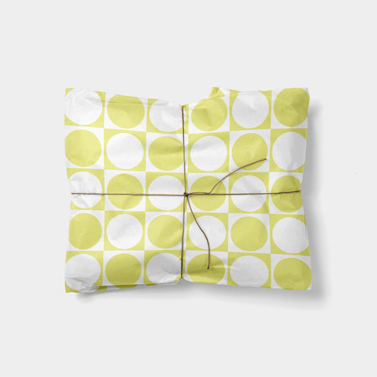 Circle Checker Gift Wrap XV