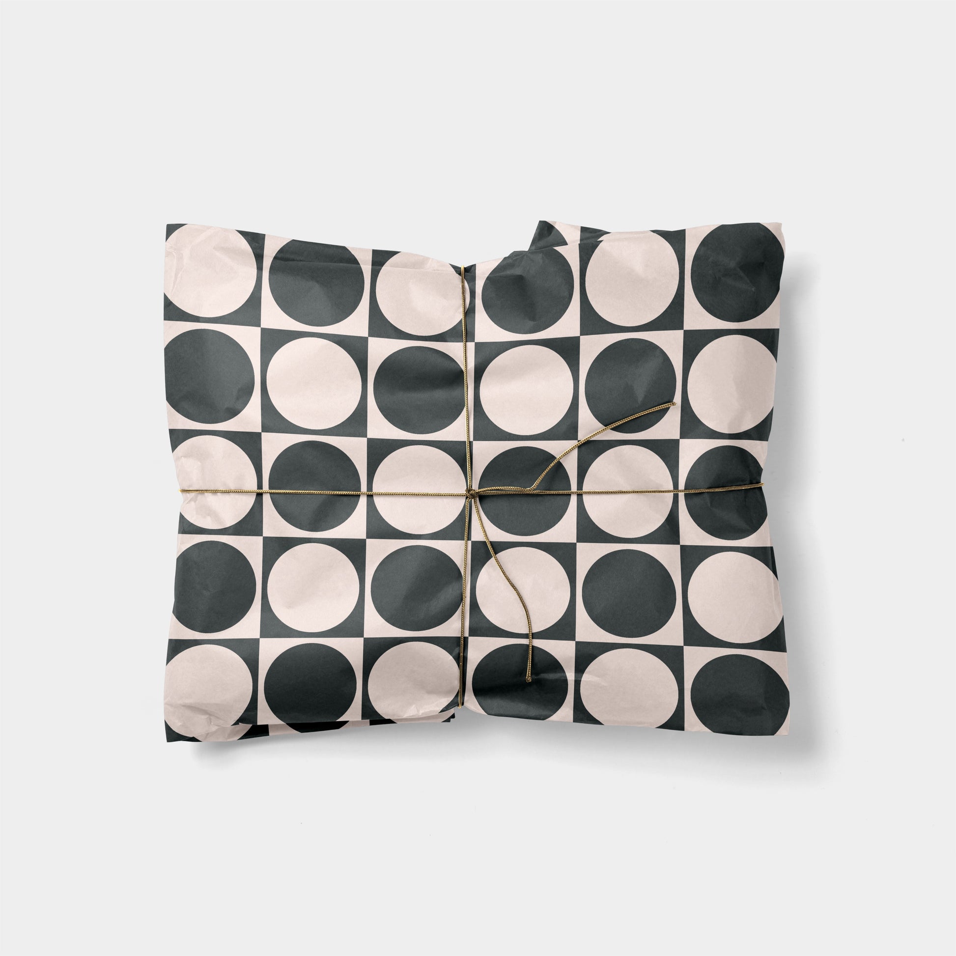 Circle Checker Gift Wrap XVI