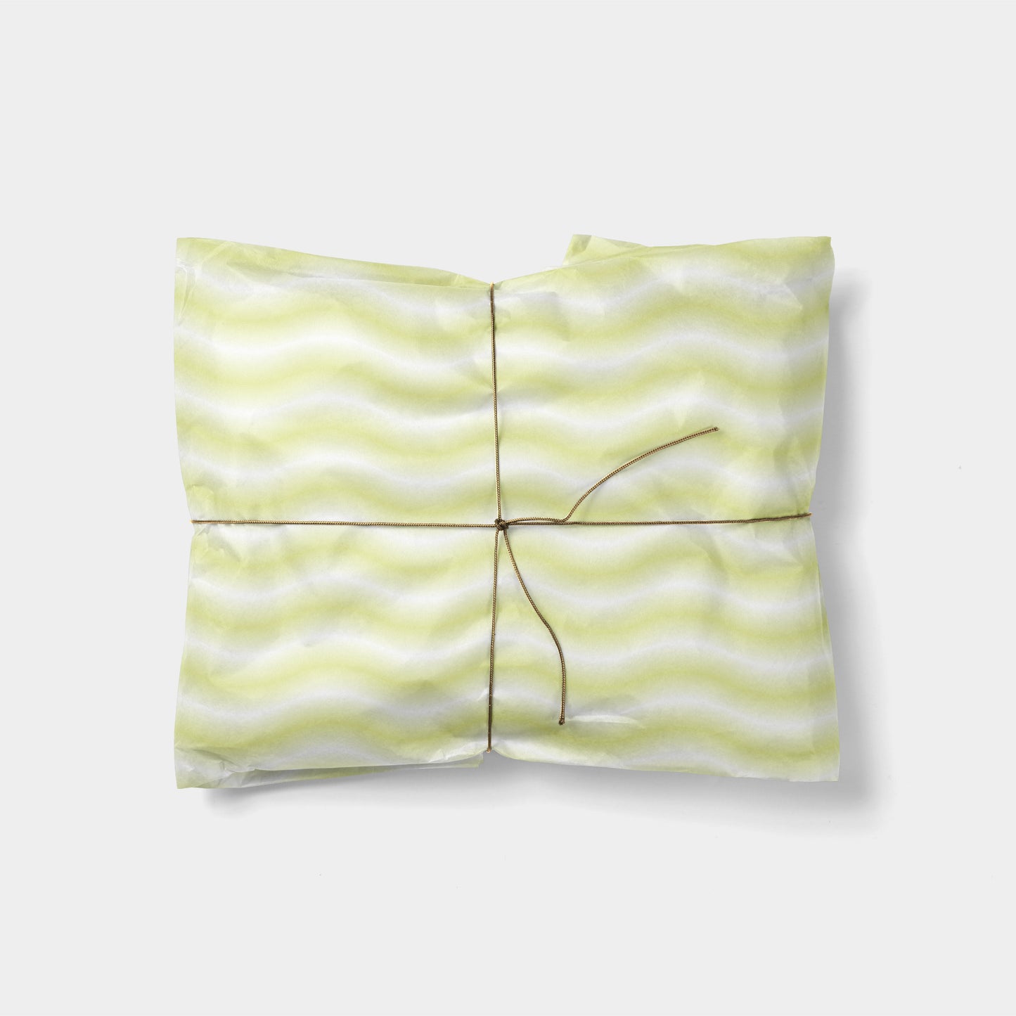 Citron Gradient Waves Gift Wrap