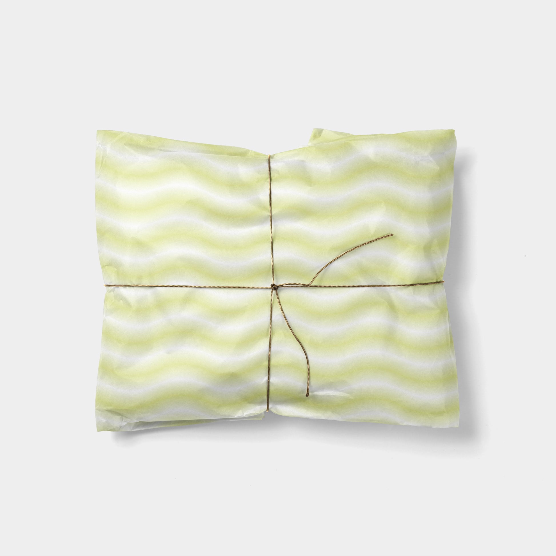 Citron Gradient Waves Gift Wrap