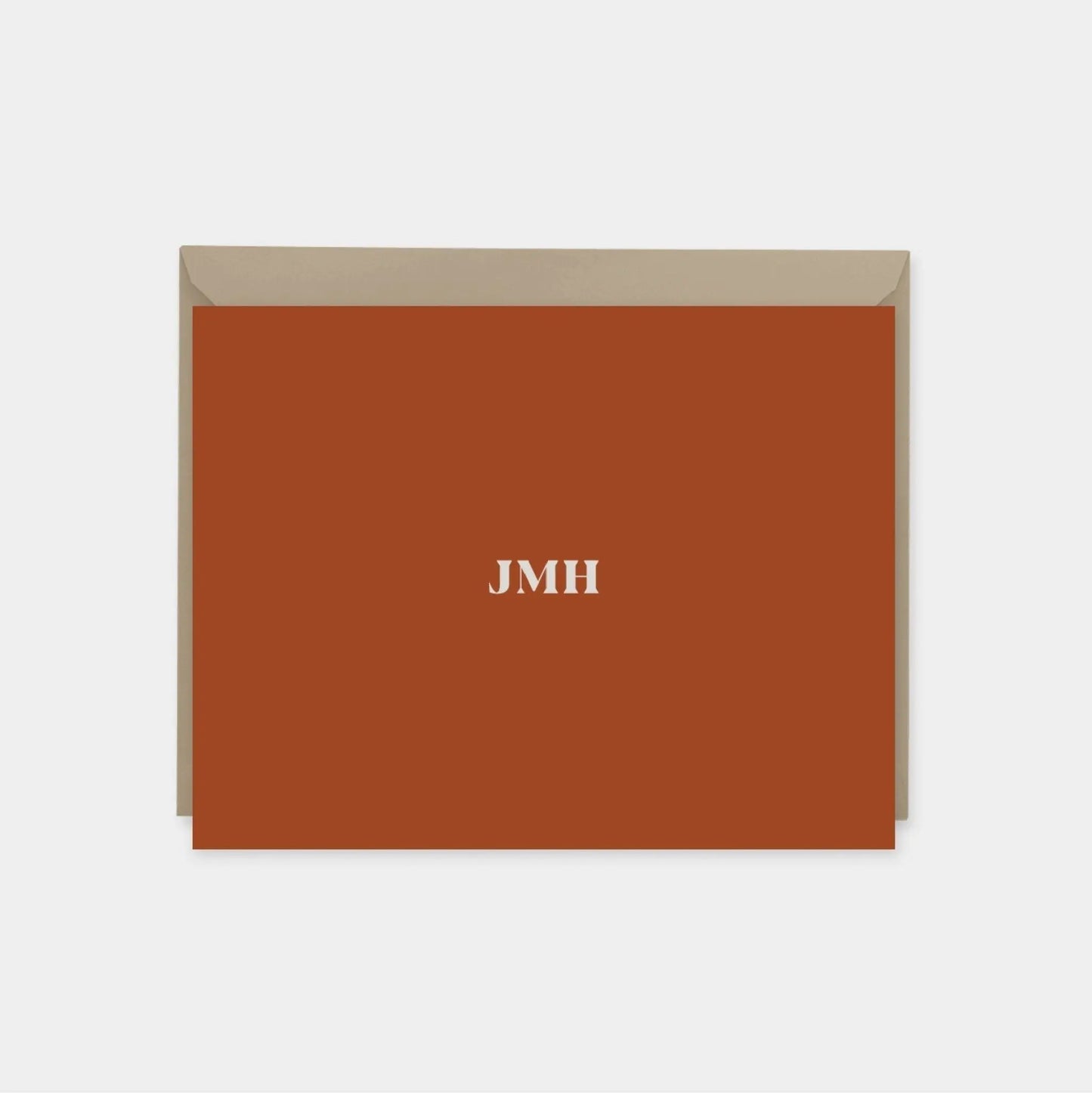 Classic Monogram Note Cards III