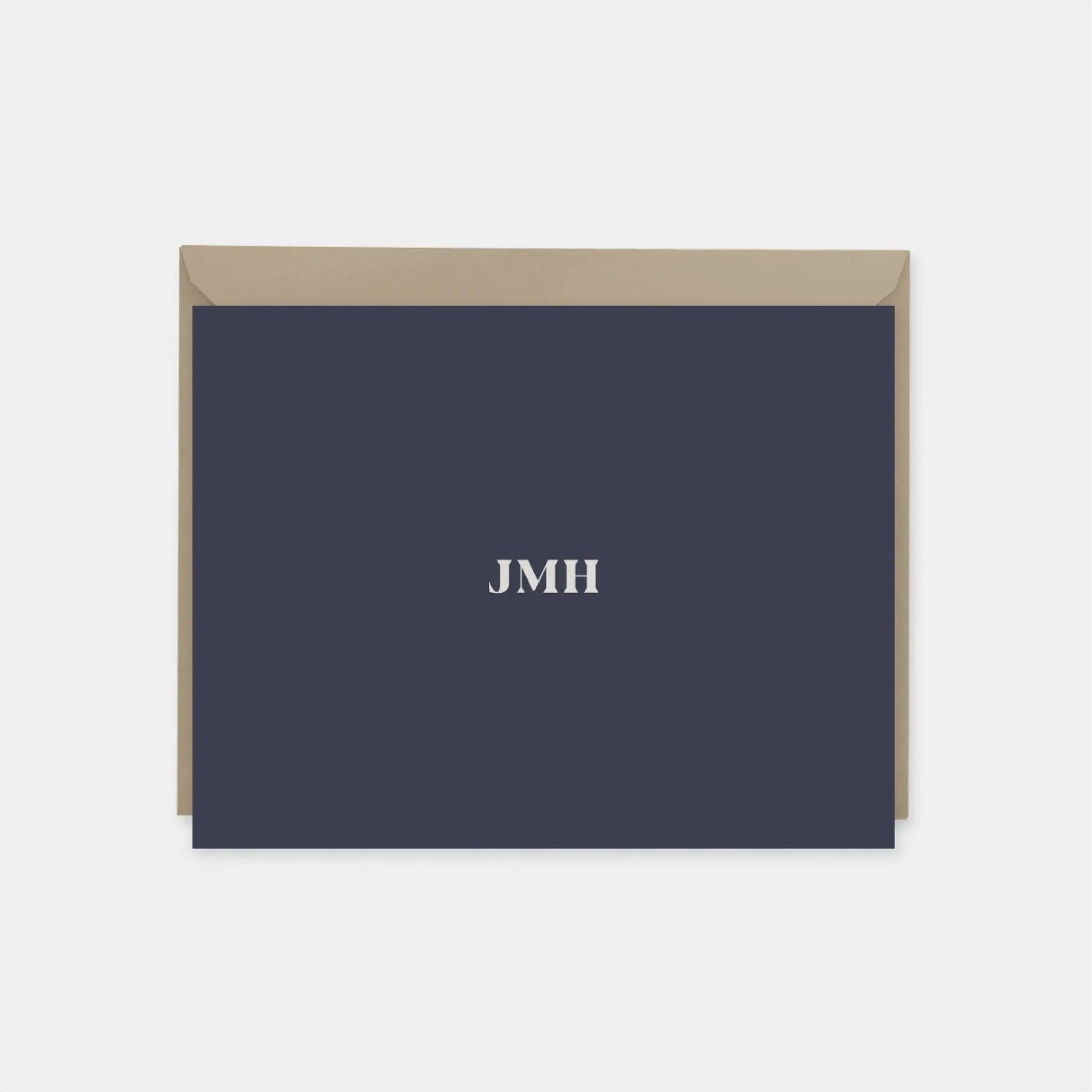 Classic Monogram Note Cards IV