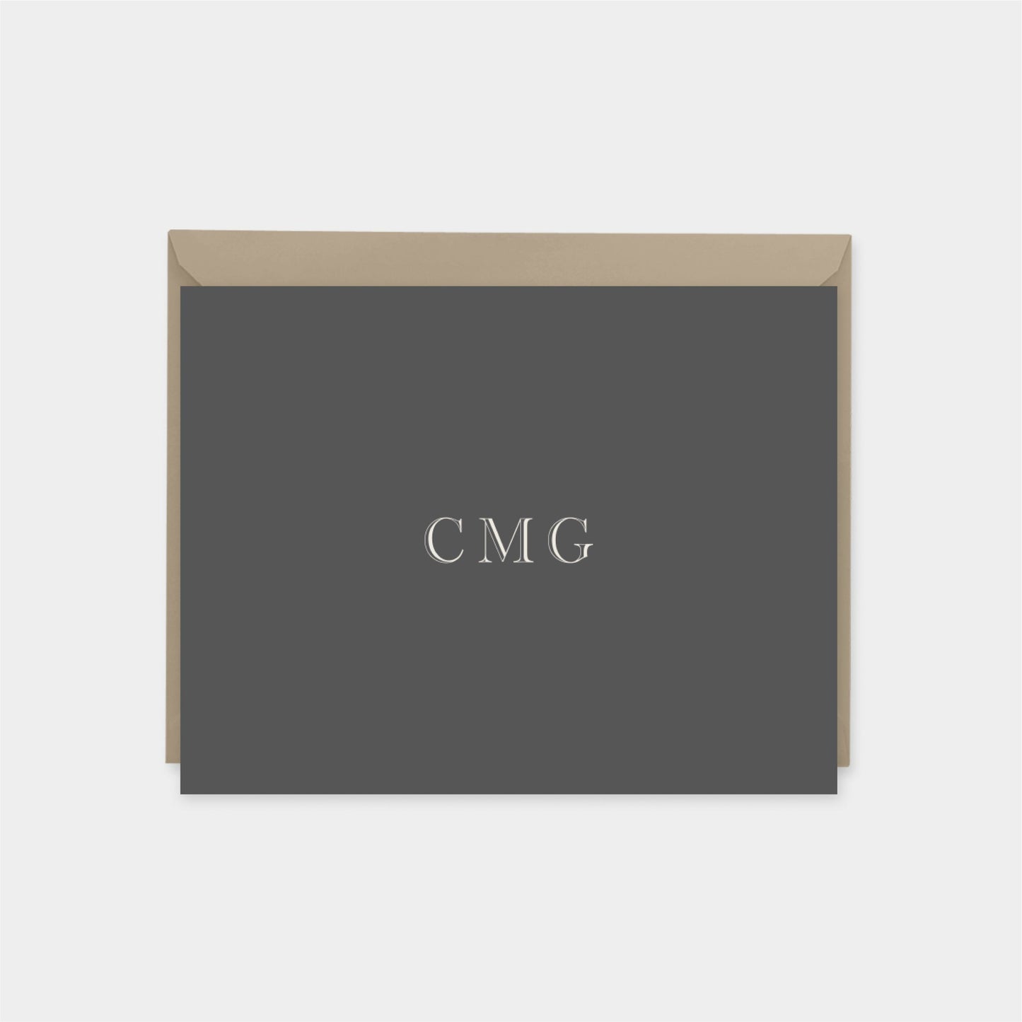 Classic Monogram Note Cards V