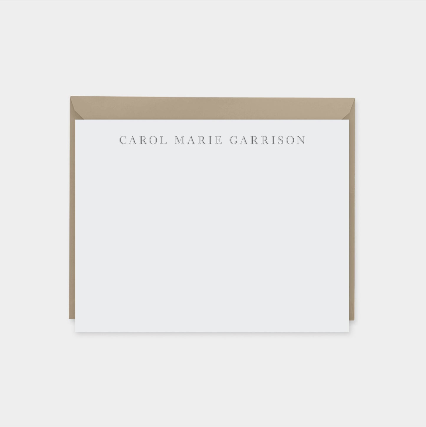 Classic Monogram Note Cards V