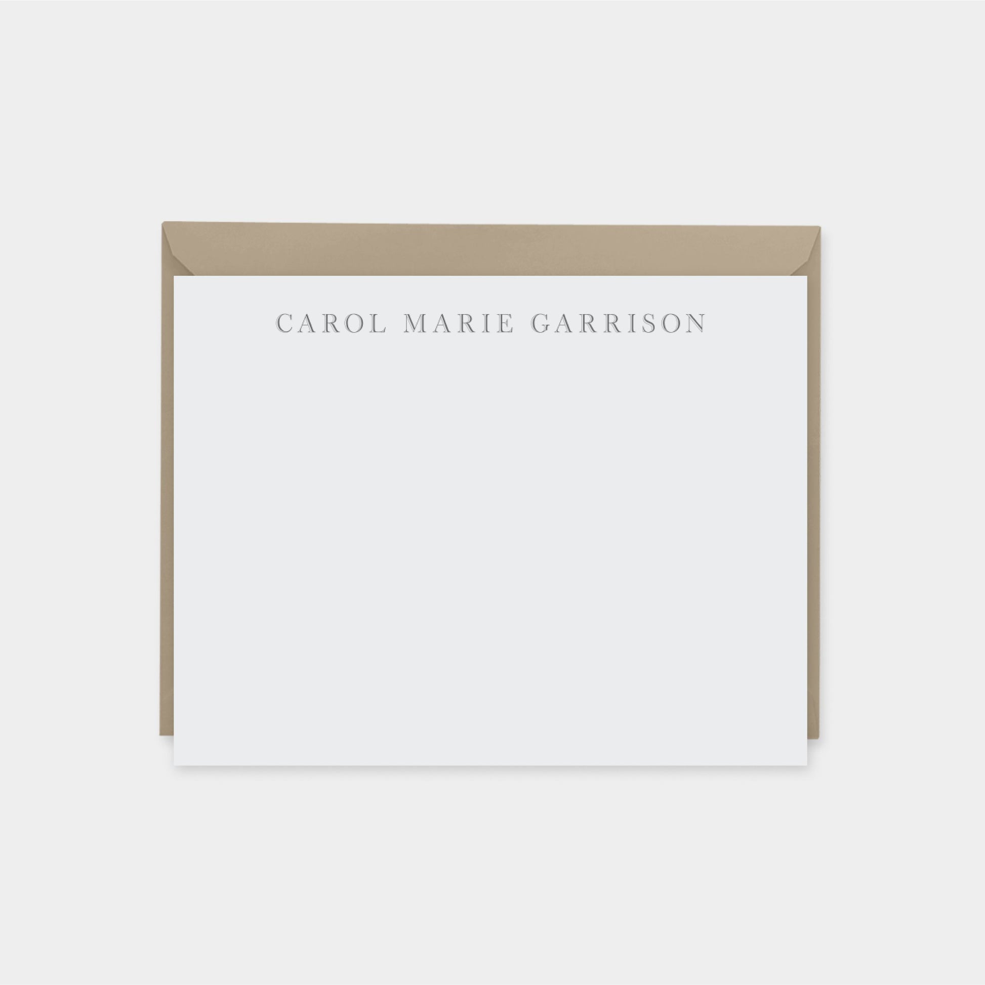 Classic Monogram Note Cards V