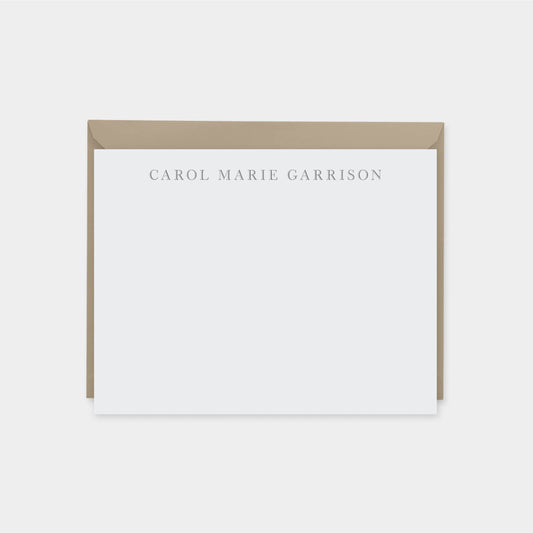 Classic Monogram Note Cards V
