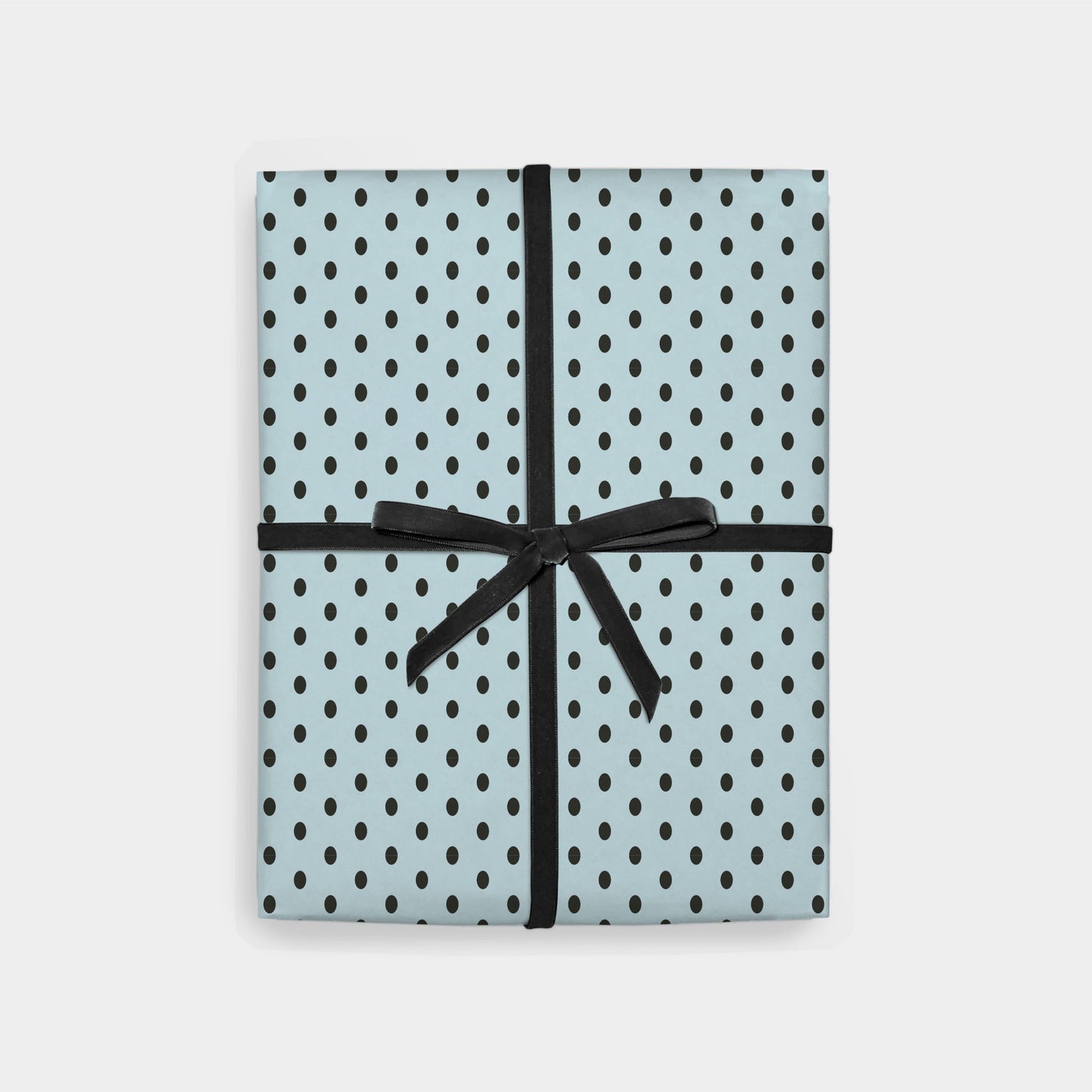 Classic Polka Dot Gift Wrap, Light Blue