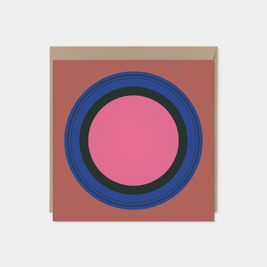 Color Block and Circle Modern Art Card