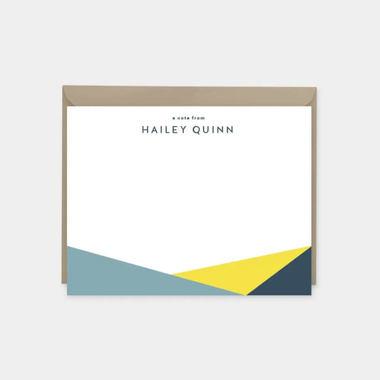 Color Block Note Cards V