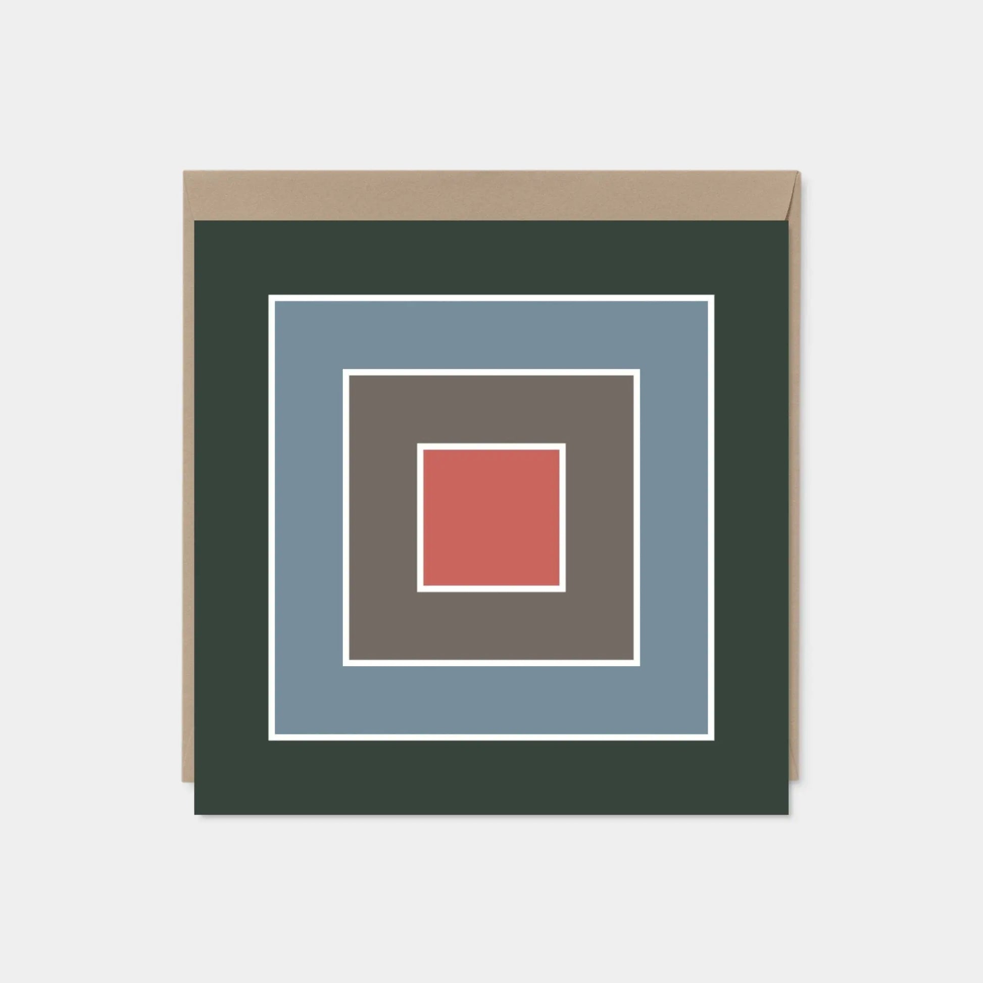 Color Block Square Card III