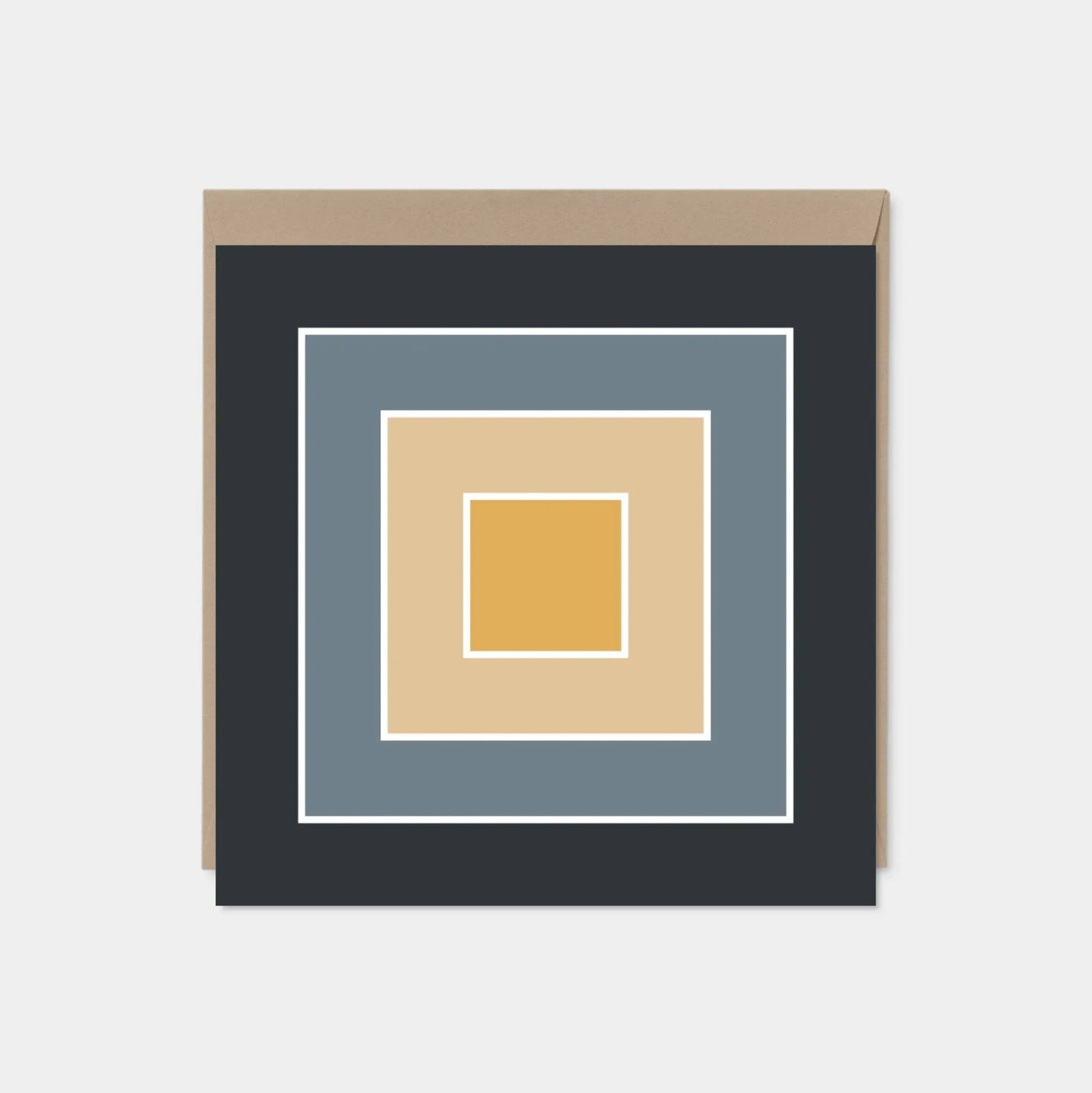 Color Block Square Card VII