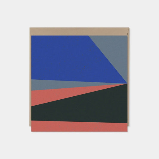 Color Block Square Modern Art Card IV