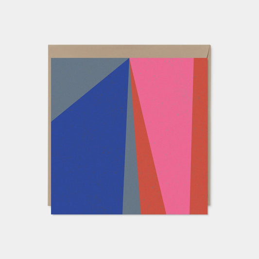 Color Block Square Modern Art Card