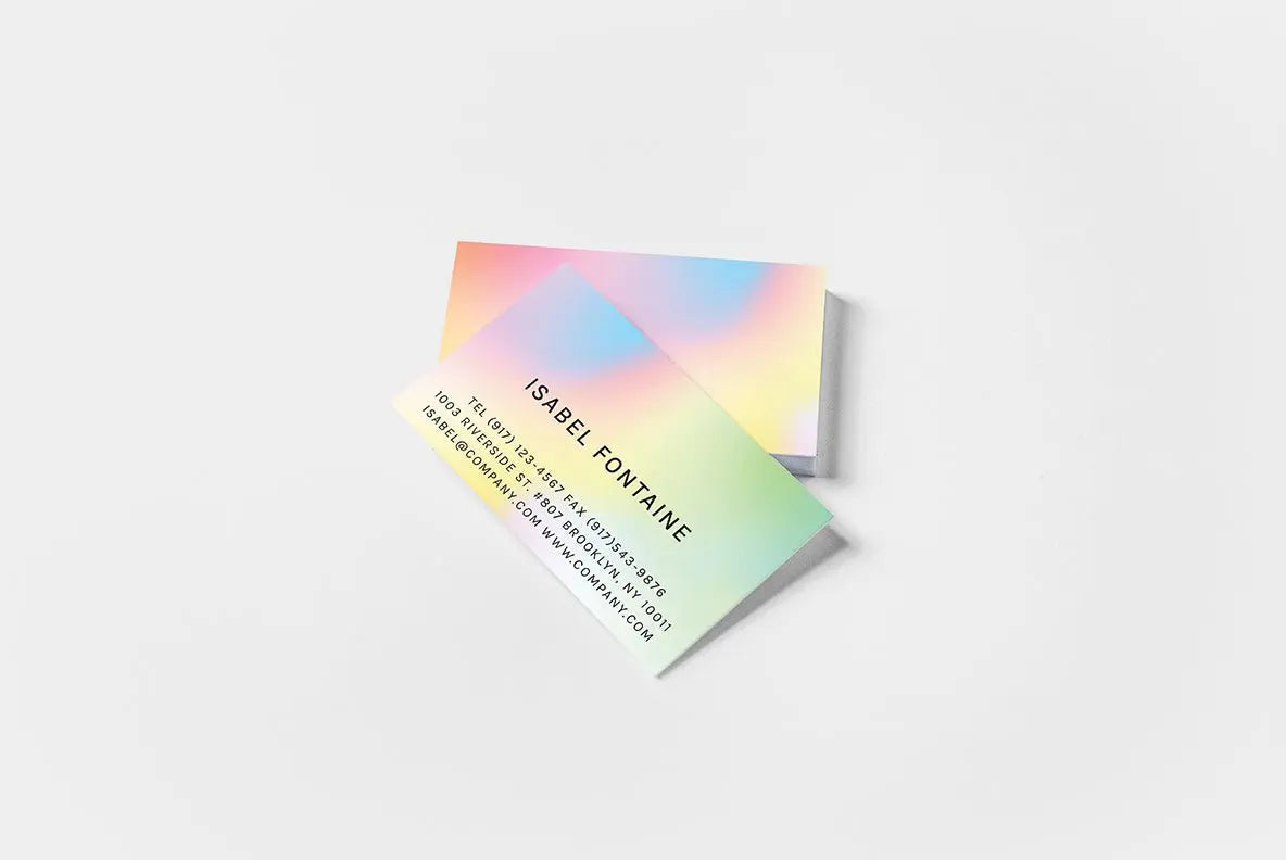 Colorful Ombre Business Card