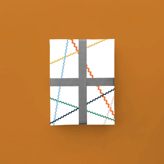 Colorful Vintage Sewing Stitch Gift Wrap II