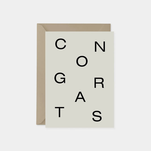 "Congrats" Word Search Card