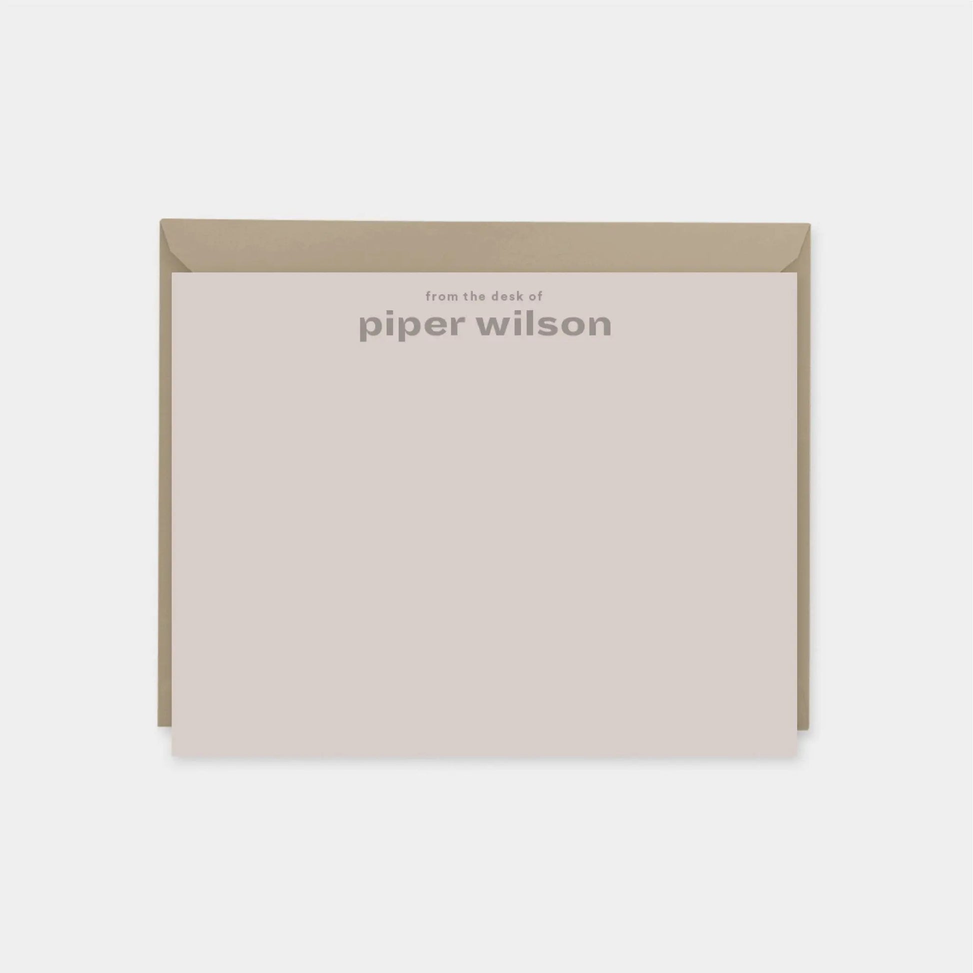 Contemporary Personalized Note Cards II