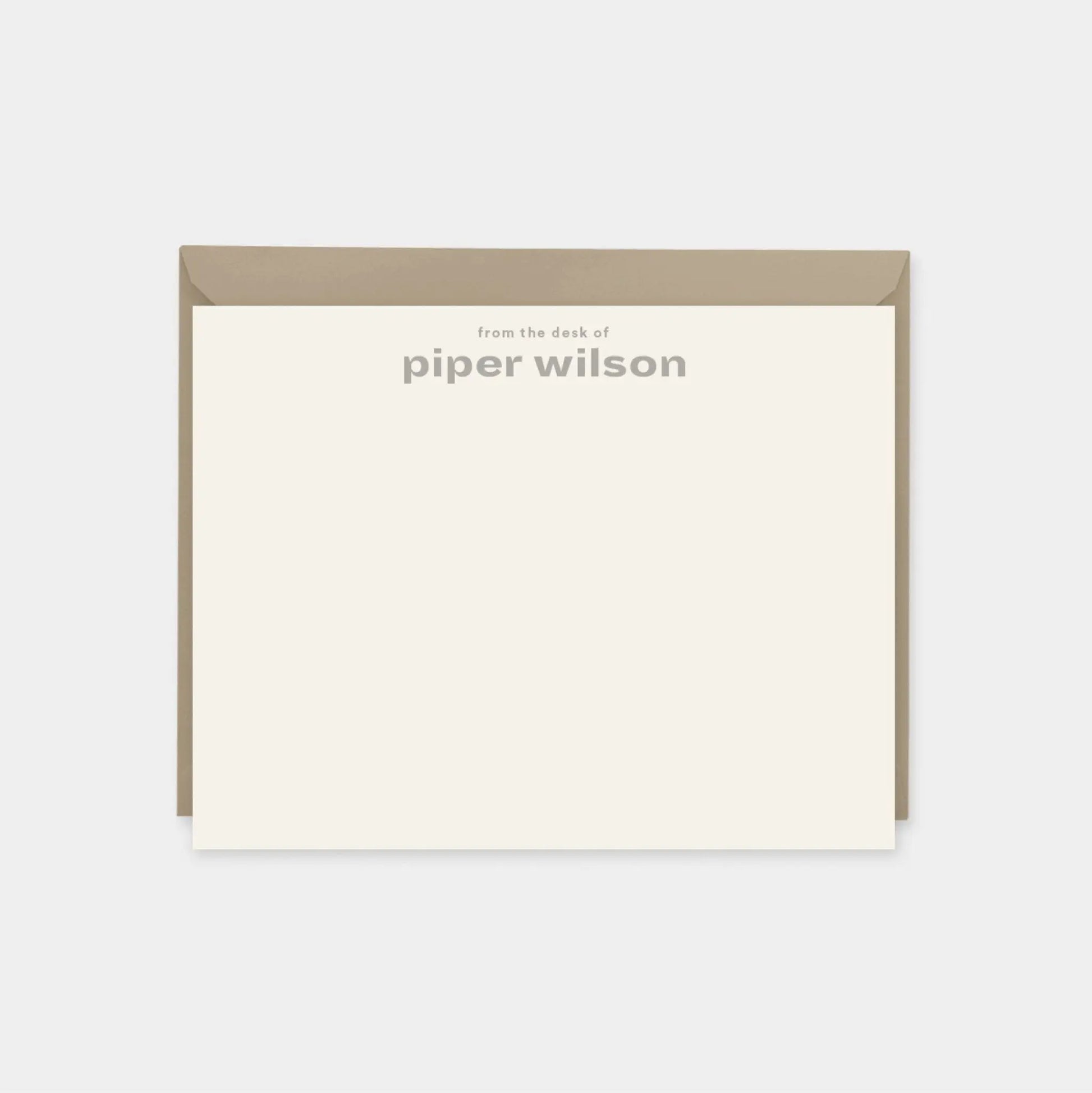 Contemporary Personalized Note Cards