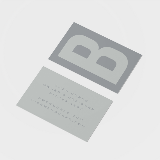 Big Letter Monogram Business Card