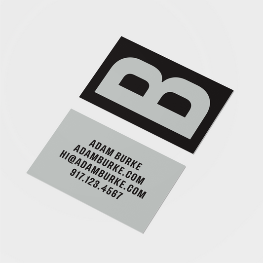 Big Letter Monogram Business Card II