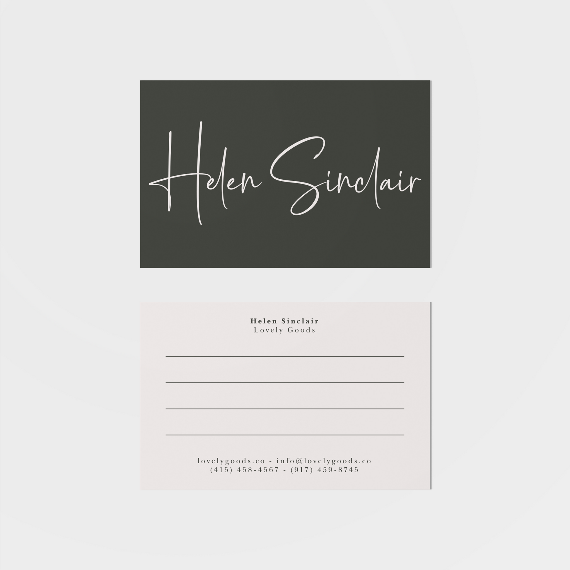 Signature Notes Business Card