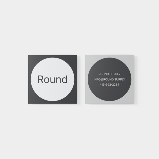 Square Geo Business Card XII