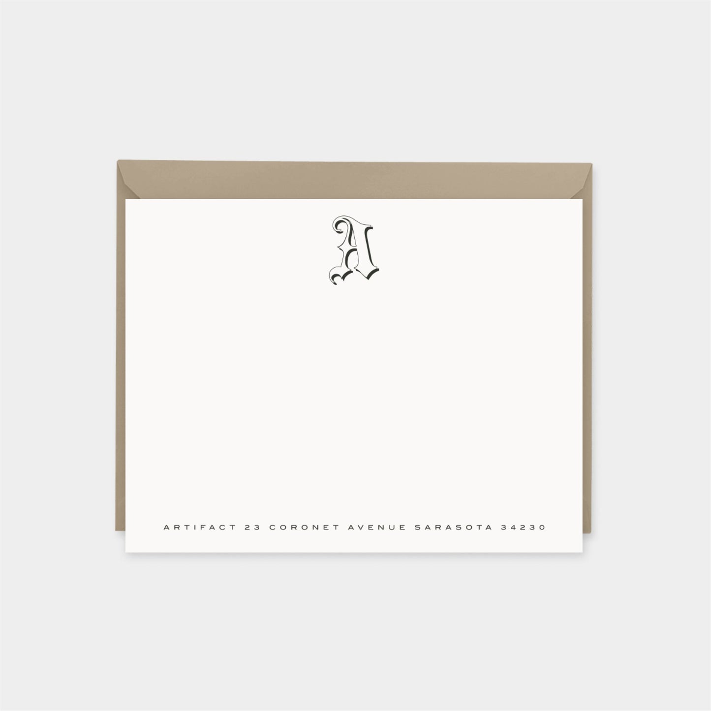 Creative Monogram Note Cards III