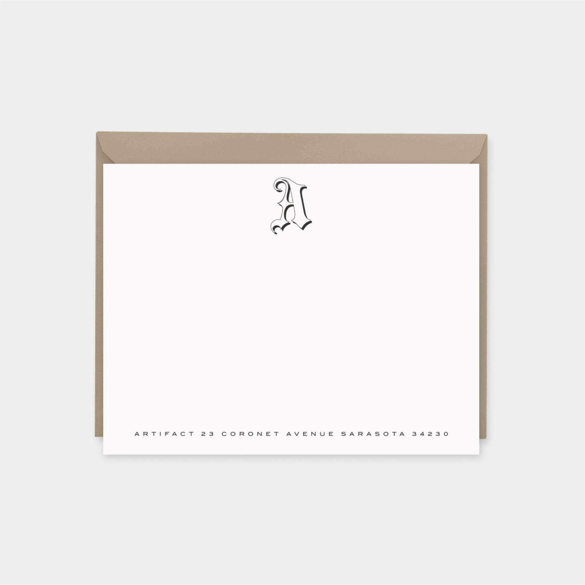 Creative Monogram Note Cards III