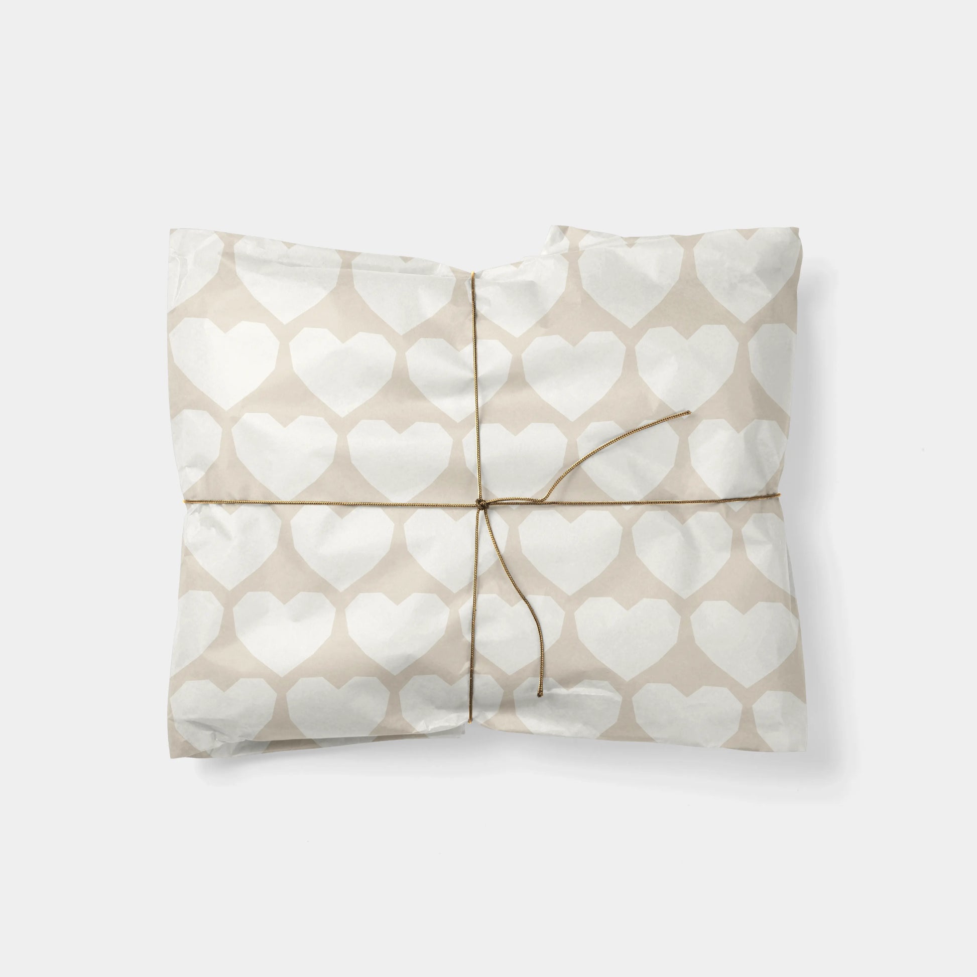 Cut Paper Hearts Gift Wrap VI