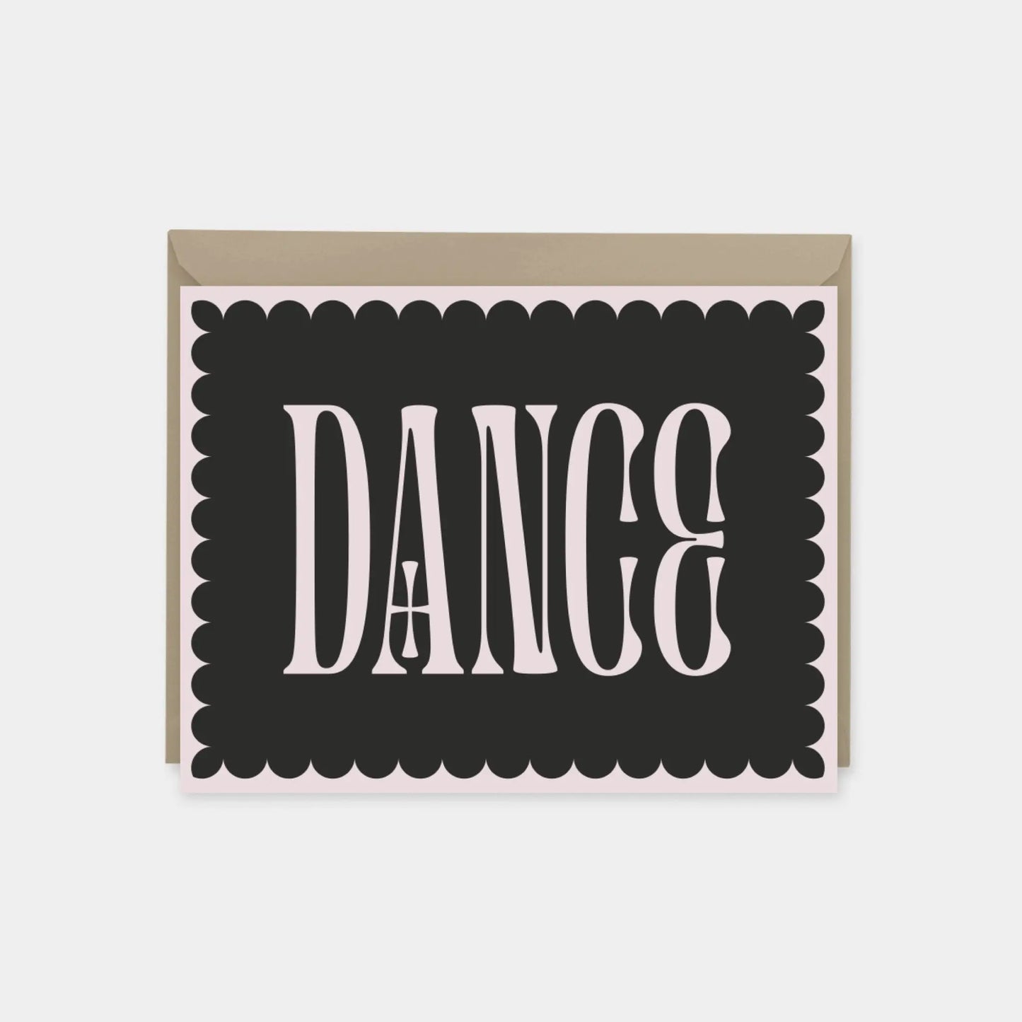 "Dance" Decorative Typography Card