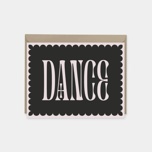 "Dance" Decorative Typography Card
