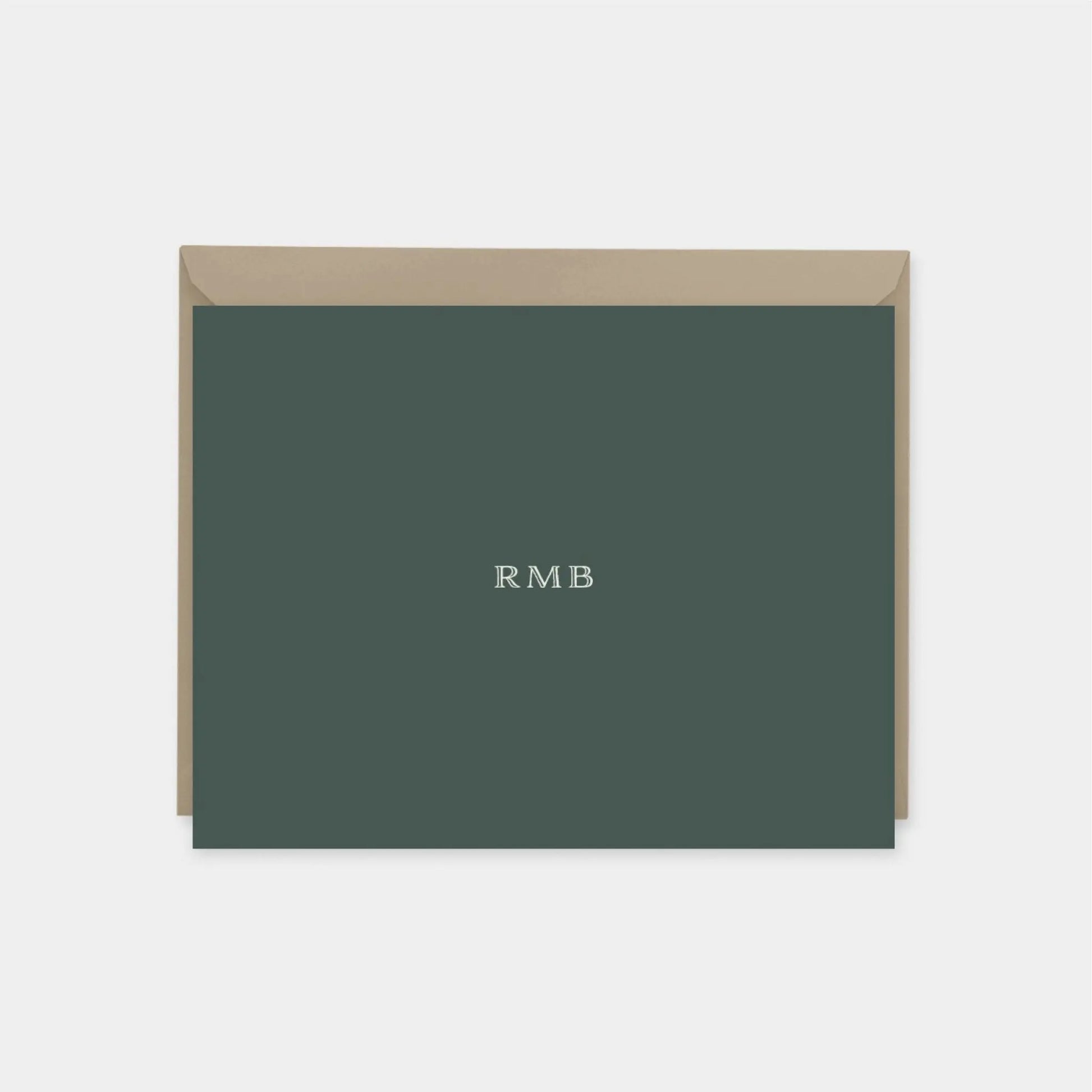 Dark Green Note Cards