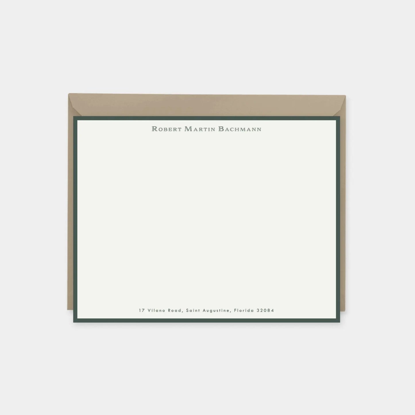 Dark Green Note Cards