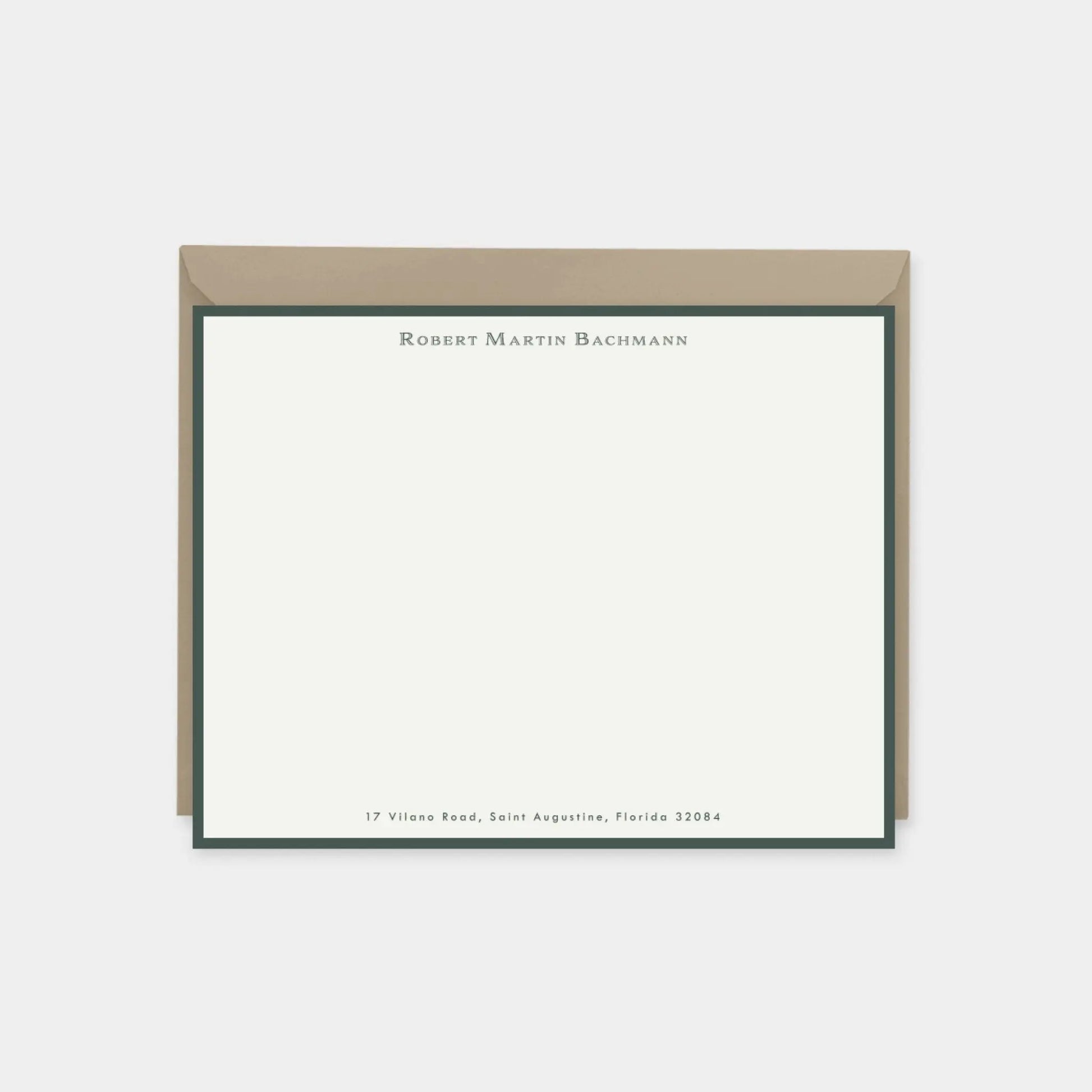 Dark Green Note Cards