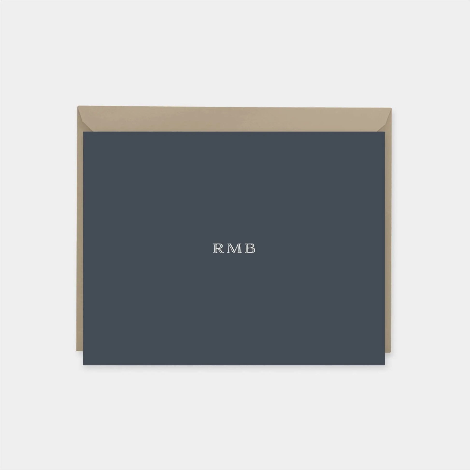 Dark Indigo Blue Note Cards
