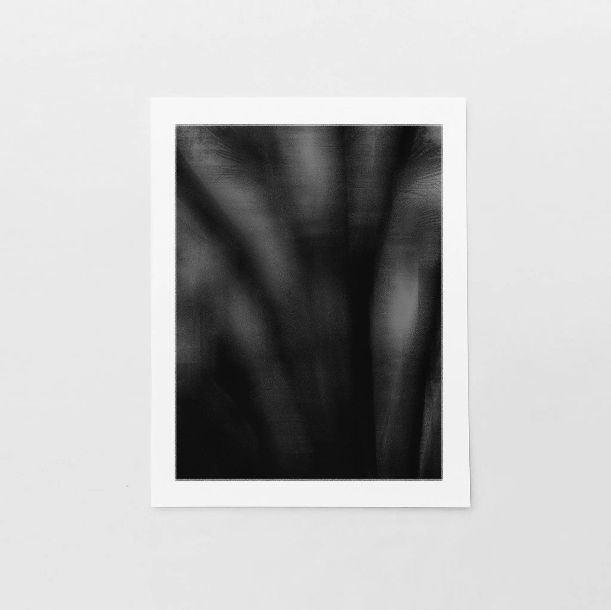 Dark Tropical Abstract Palm Silhouette Print