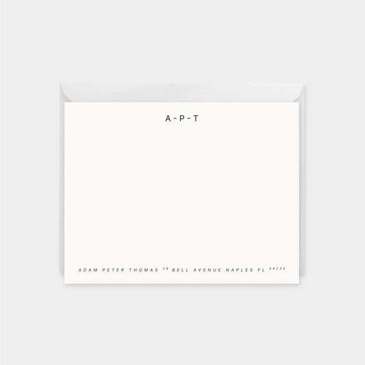 Dash Monogram Note Cards II