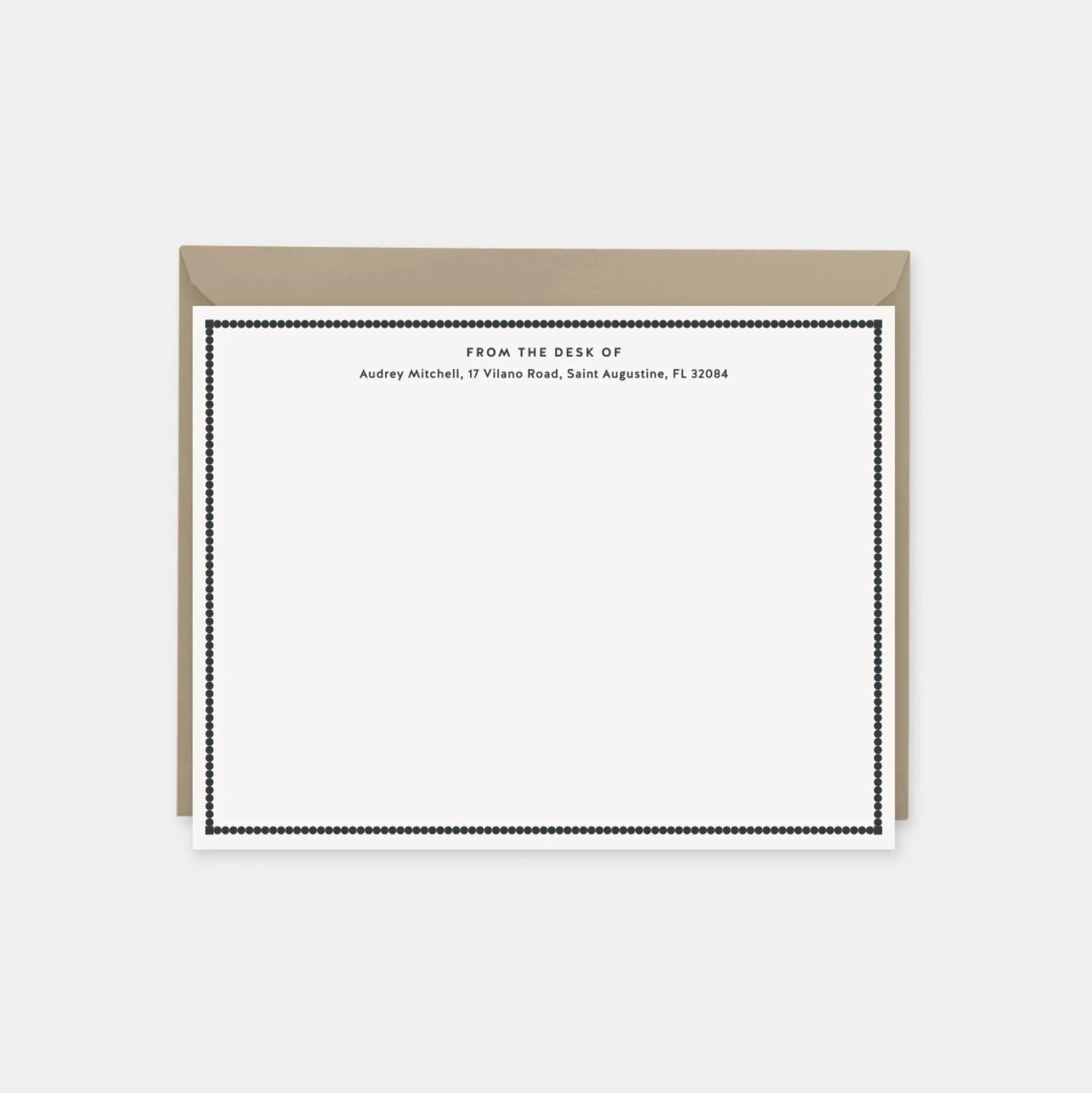 Decorative Border Note Cards III