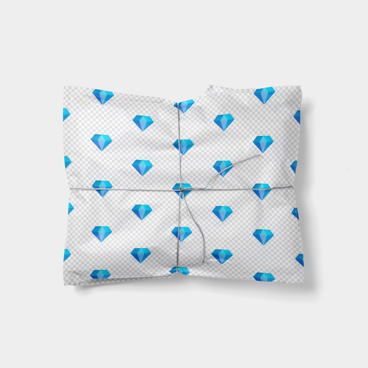 Diamond Gem Emoji Gift Wrap