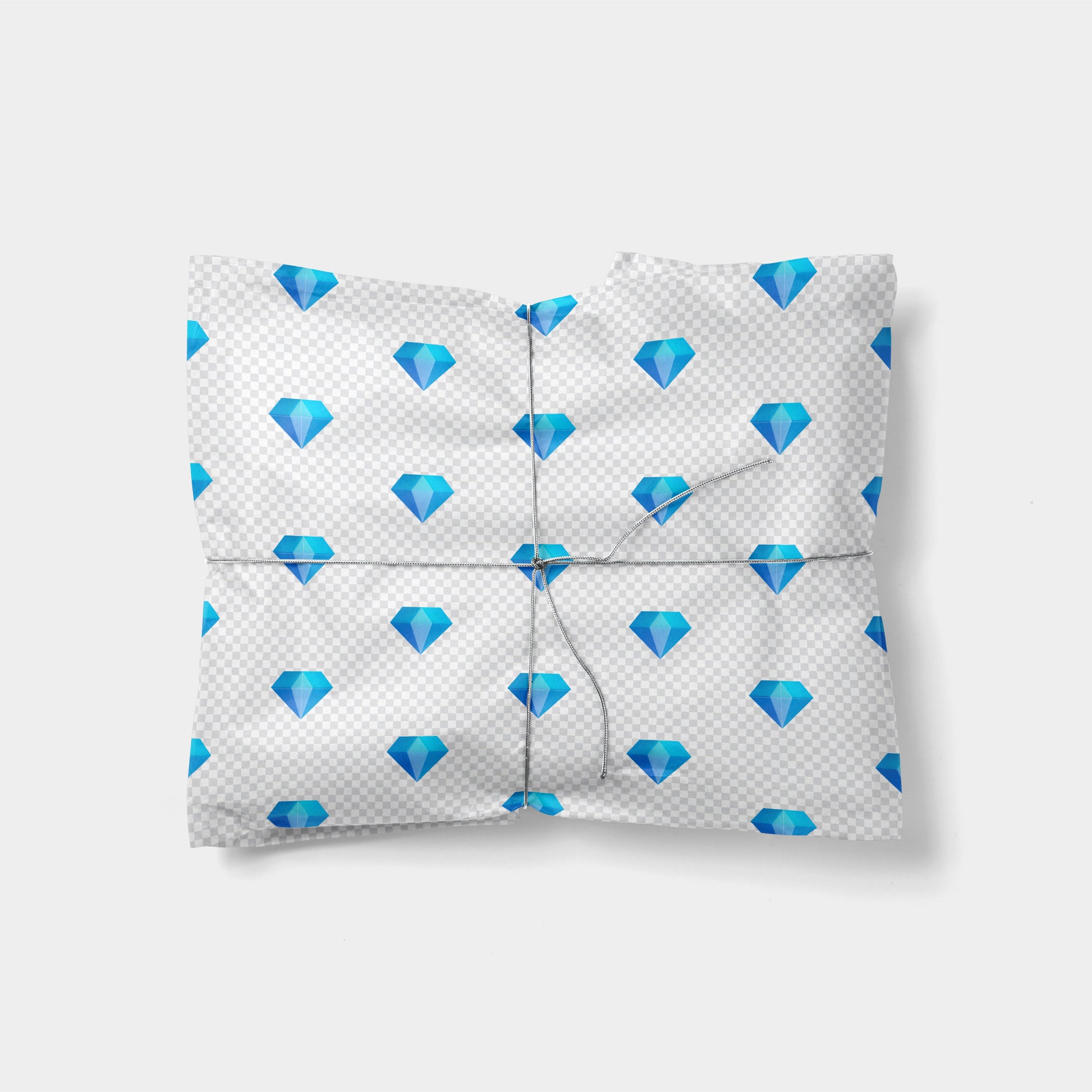 Diamond Gem Emoji Gift Wrap