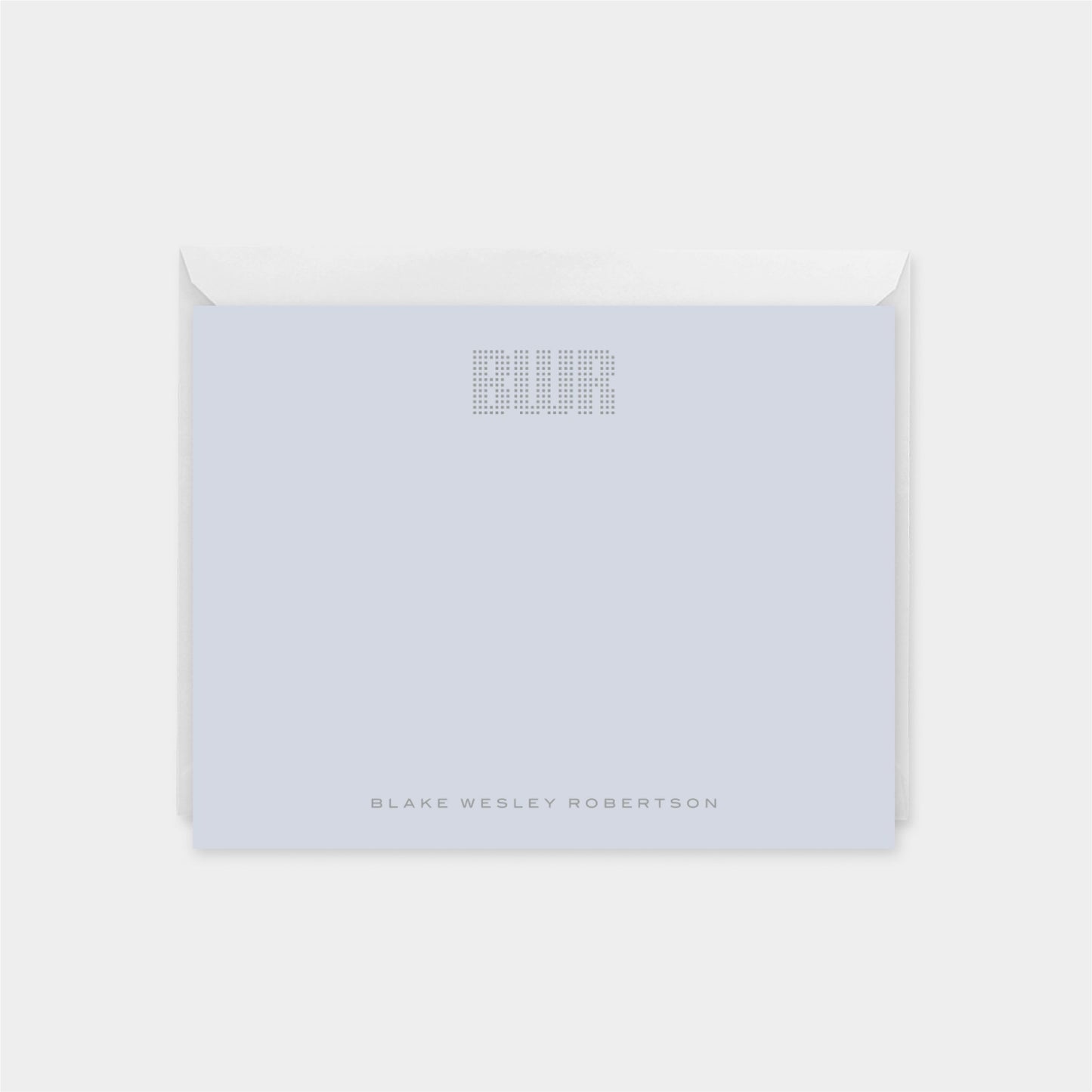 Dot Grid Letter Monogram Note Cards