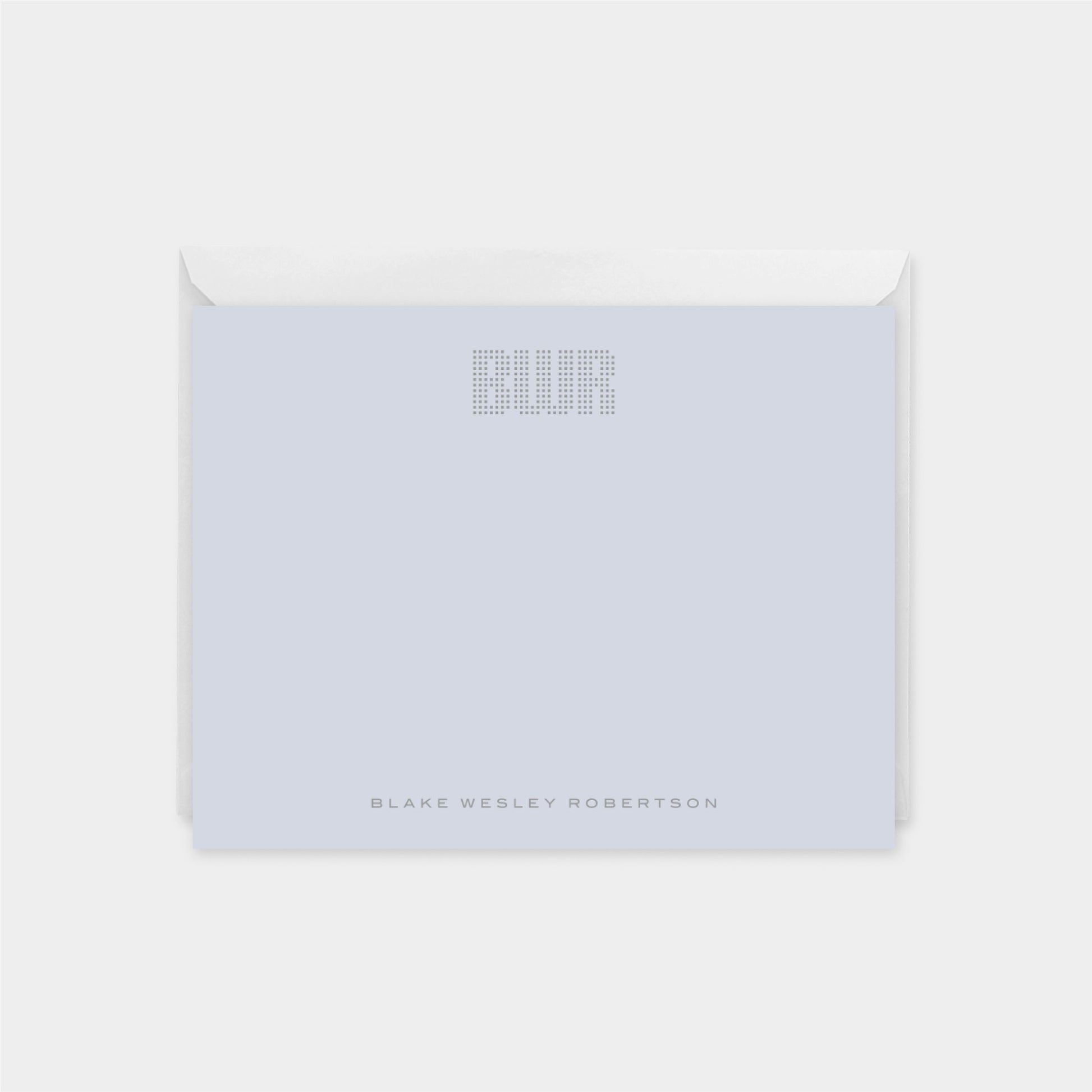 Dot Grid Letter Monogram Note Cards