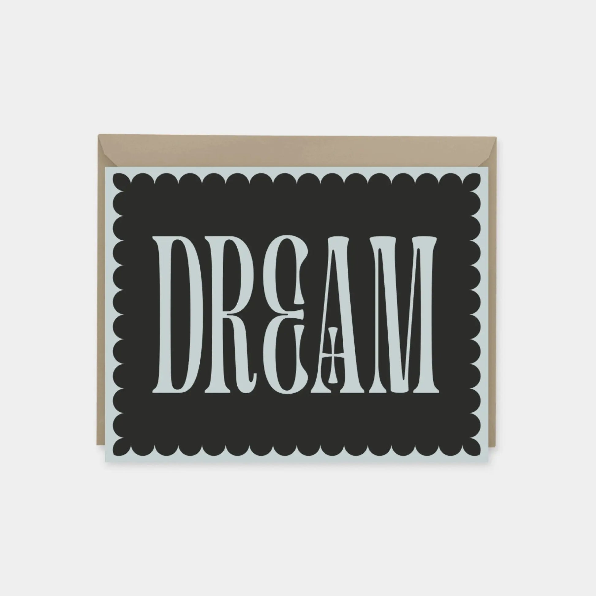 "Dream" Decorative Typography Card