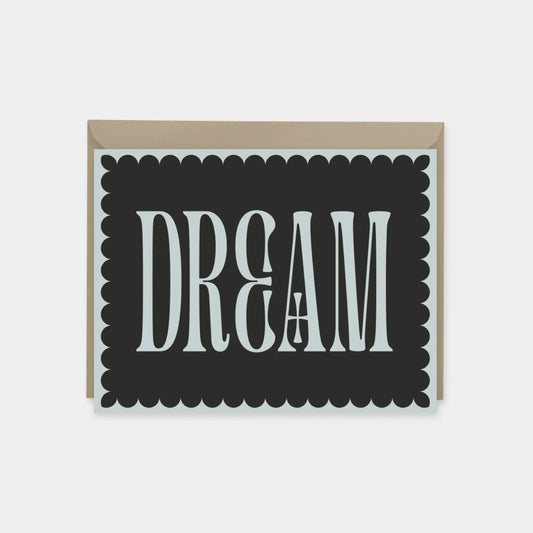 "Dream" Decorative Typography Card