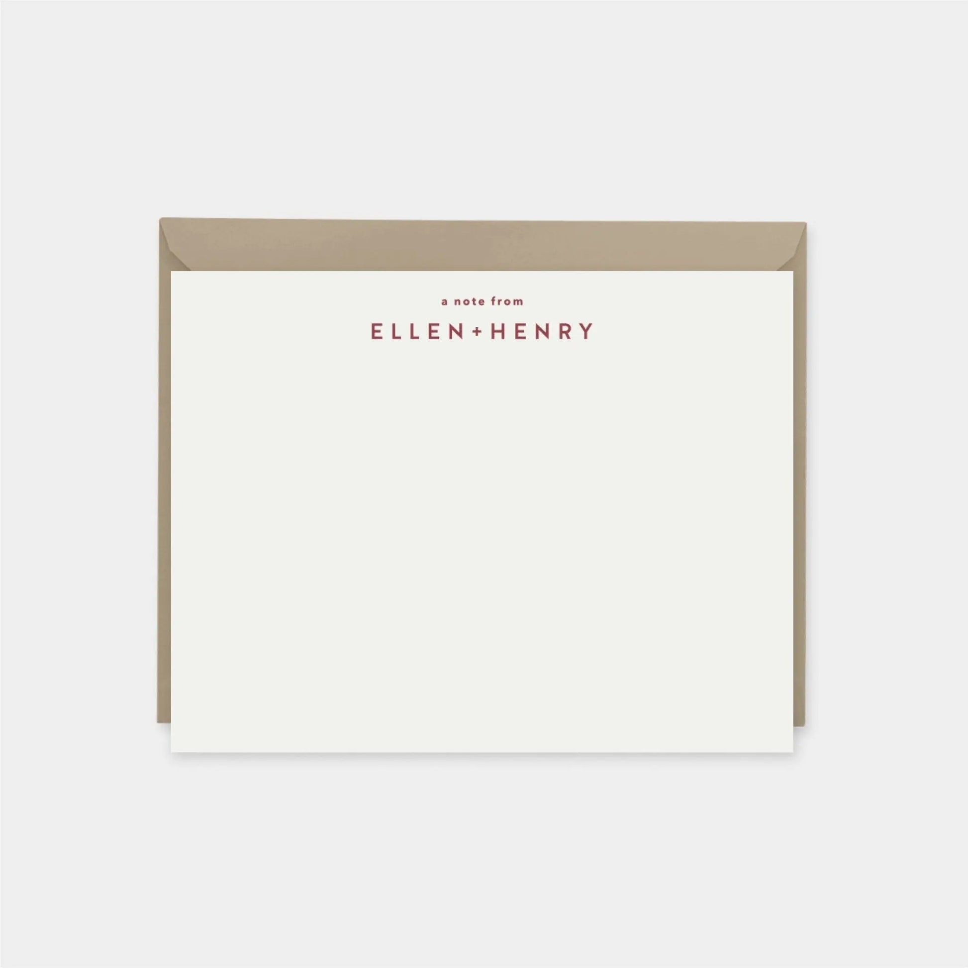 Elegant Personalized Note Cards II