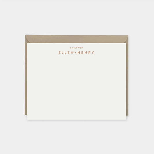 Elegant Personalized Note Cards III