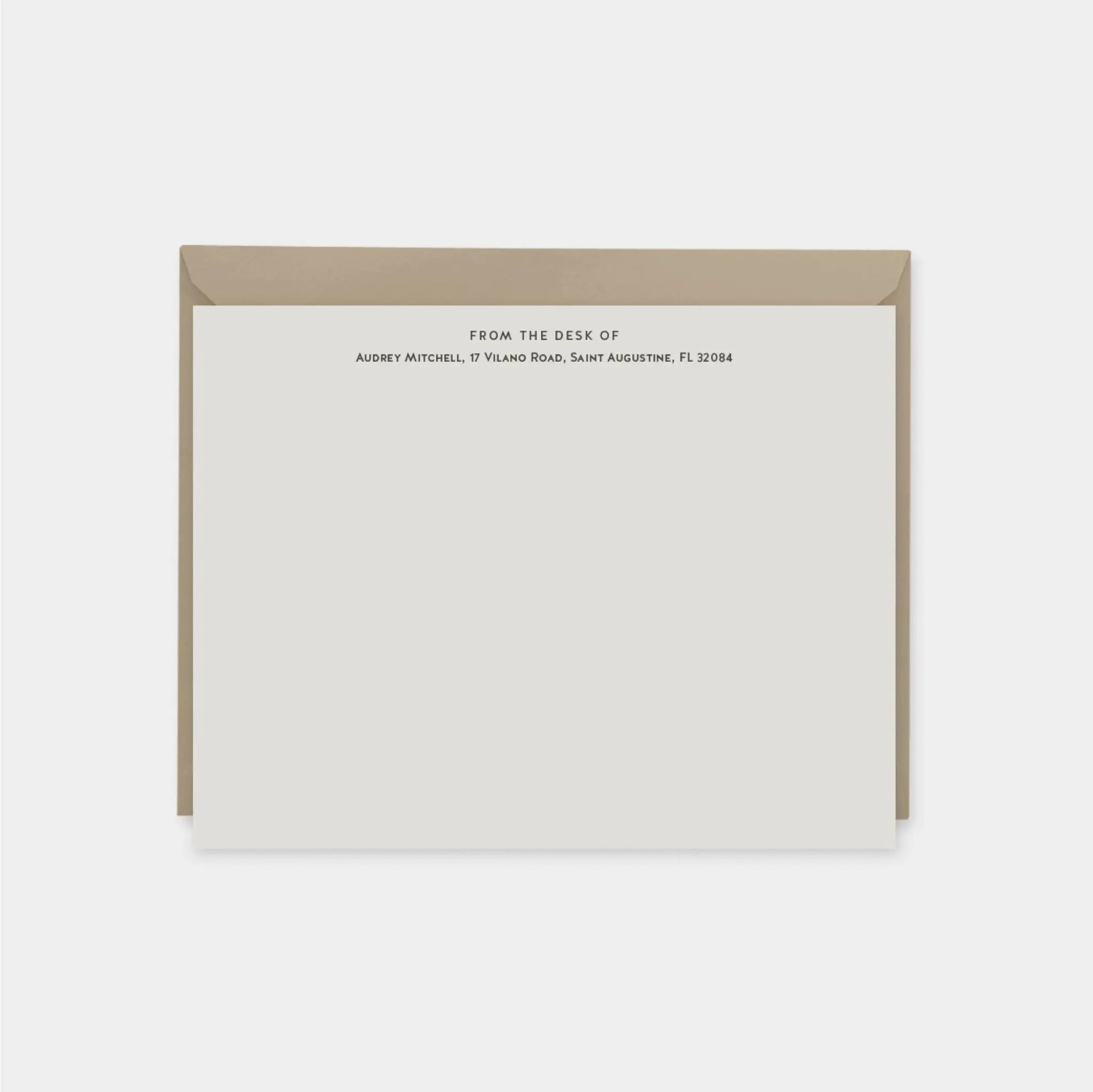 Elegant Personalized Note Cards VI